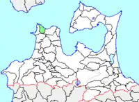 三厩村の位置