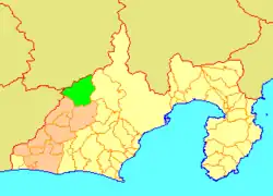 水窪町の県内位置