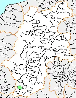 浪合村の県内位置