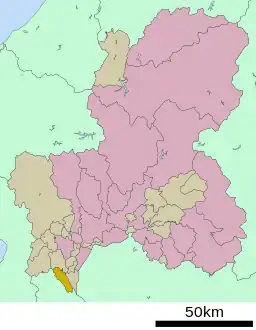 南濃町の位置