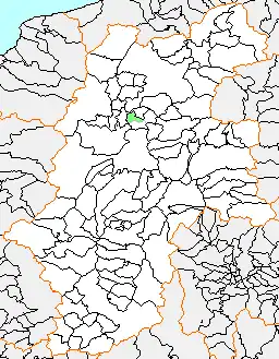 坂北村の県内位置図