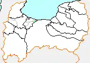 下村の県内位置図