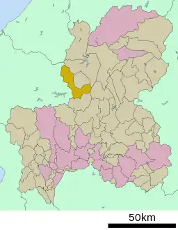 白鳥町の位置