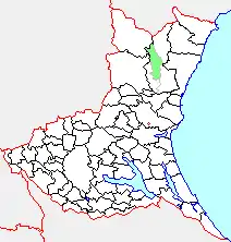 水府村の県内位置図