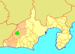 龍山村の県内位置