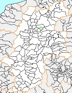 戸倉町の県内位置図