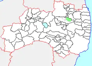 東和町の県内位置図