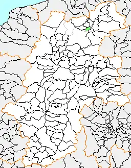 豊野町の県内位置図