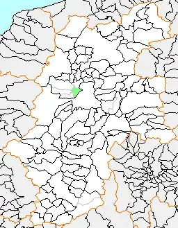 豊科町の県内位置図