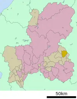 付知町の位置