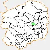 氏家町の県内位置図