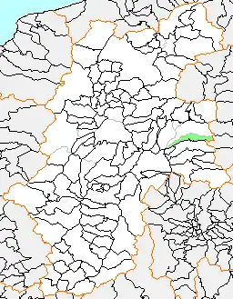 臼田町の県内位置図