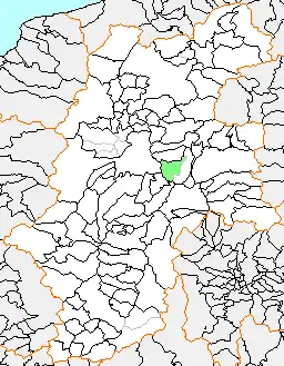 和田村の県内位置図