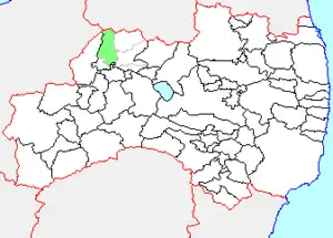 山都町の県内位置図