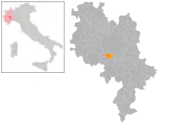 アスティ県におけるコムーネの領域