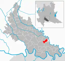 ローディ県におけるフラツィオーネの領域