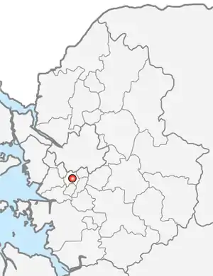 安養市の地図
