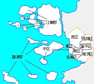 仁川広域市の地図