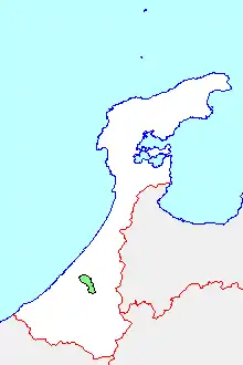 鶴来町の位置