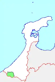山中町の位置