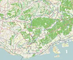 岡本 (神戸市)の位置(神戸市内)