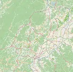 大英寺の位置(長野市内)