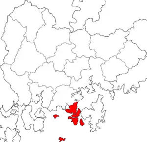 統営市の位置