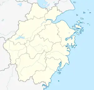 江心寺の位置(Zhejiang内)