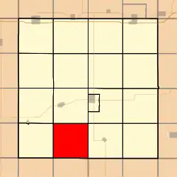 リッチランド郡区の位置