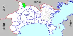 相模湖町位置図