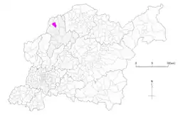 石畳町の位置