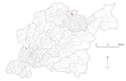 三分山町の位置