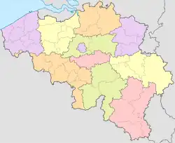ベルギーの地図