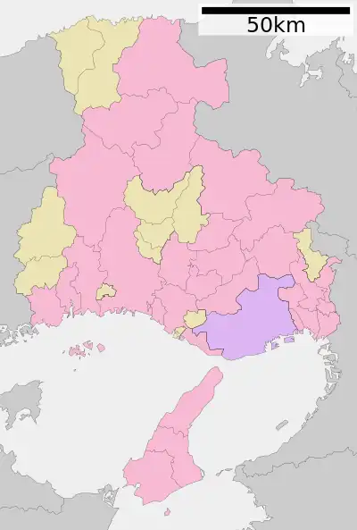 淡路島の位置(兵庫県内)