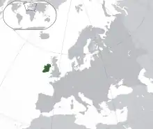 アイルランド島の位置