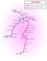 メトロの路線図