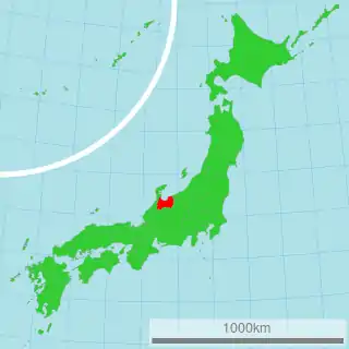 富山県の位置
