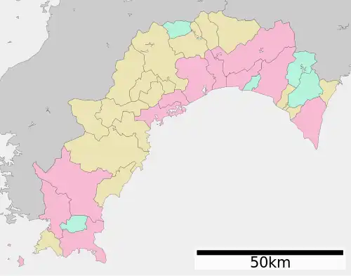 高知県行政区画図