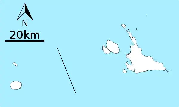宮古島の位置(宮古列島内)