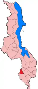 ムワンザ県の位置