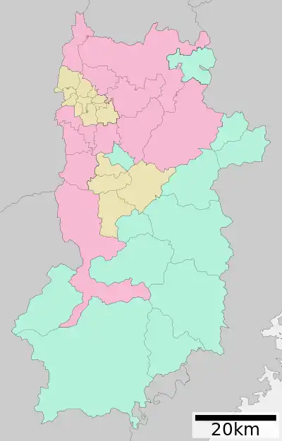 奈良県行政区画図