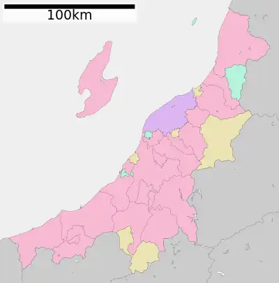 新潟市の位置（新潟県内）