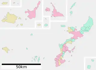 沖縄県行政区画図