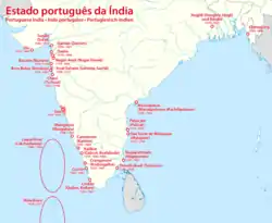 ポルトガル領インドの位置