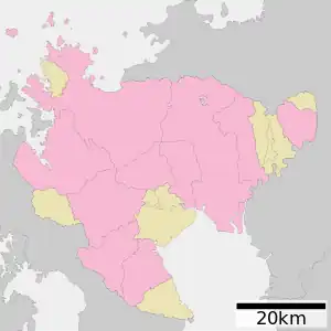 佐賀県行政区画図
