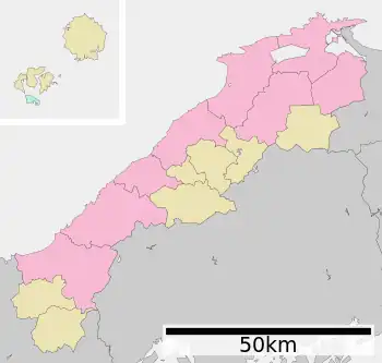 島根県行政区画図
