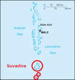 スバディバ諸島の位置