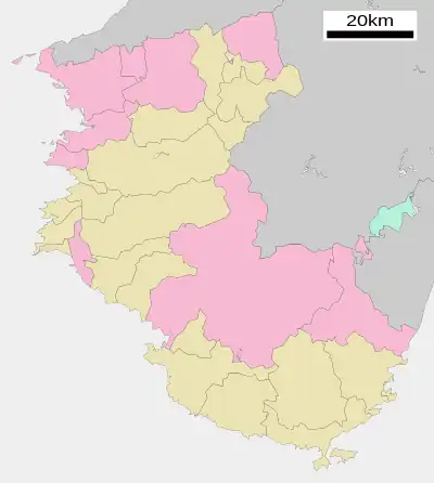 根来寺の位置(和歌山県内)