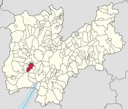 トレント自治県におけるコムーネの領域