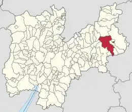 トレント自治県におけるコムーネの領域